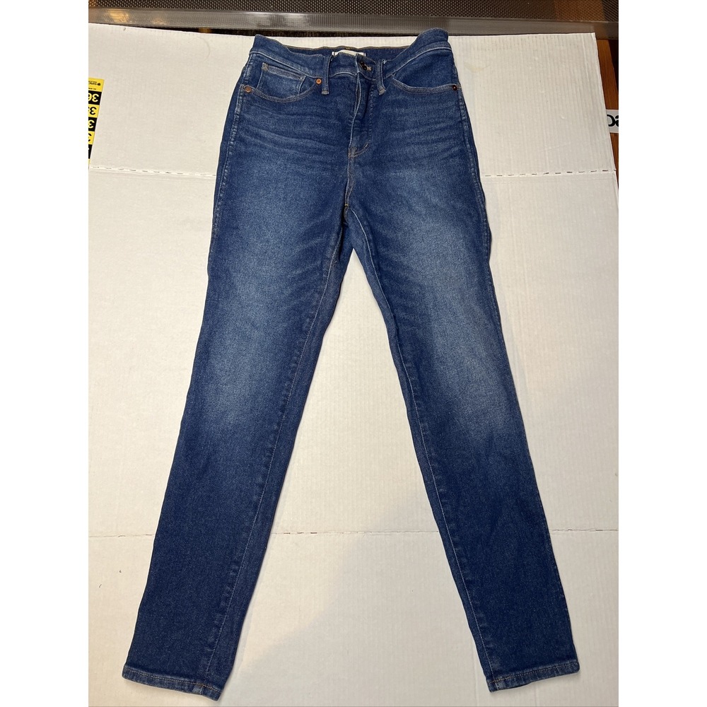 Madewell Jeans Women 29 10" High‎ Rise Skinny Blue Denim